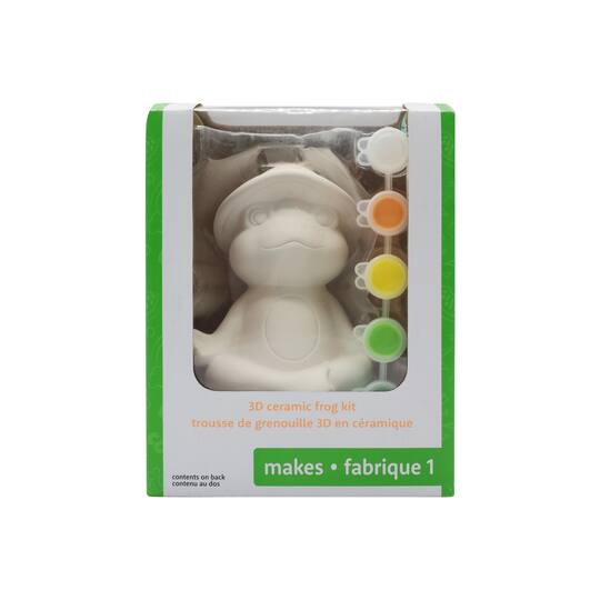 Create Your Own 3D Ceramic Frog Kit by Creatology™